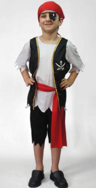 fantasia infantil masculina de pirata.