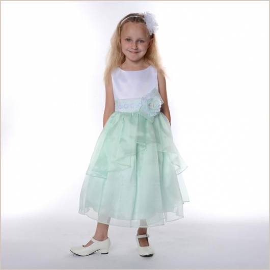 roupa social infantil vestido branco com verde