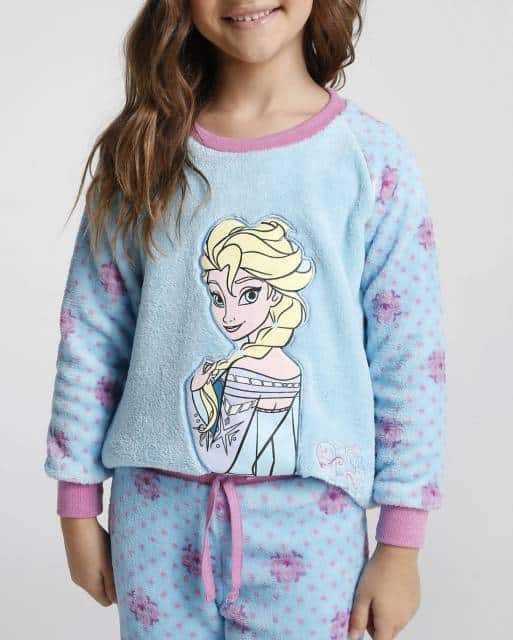 Pijama Disney Infantil da Elsa