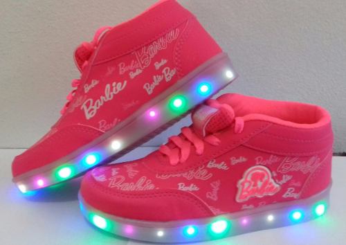 Tênis de rodinha feminino Barbie com LED