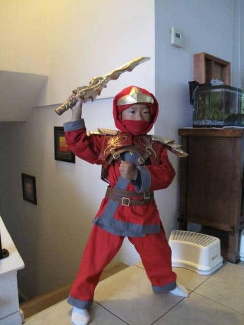 fantasia Ninjago vermelho