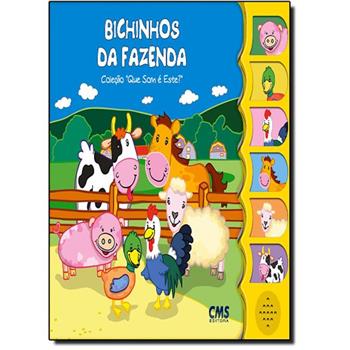 Livro infantil com som Bichinhos da Fazenda