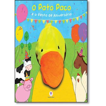 Livro infantil com Fantoche O Pato Paco