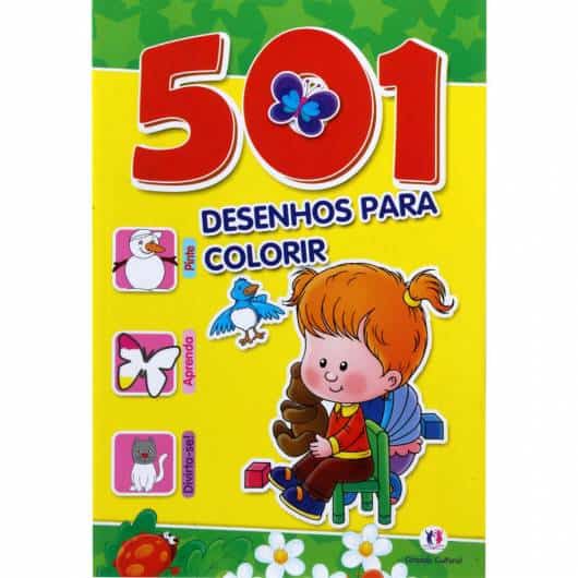 Livro infantil para colorir 501 Desenhos para Colorir