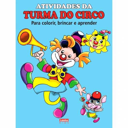 Livro infantil para colorir Atividades da Turma do Circo