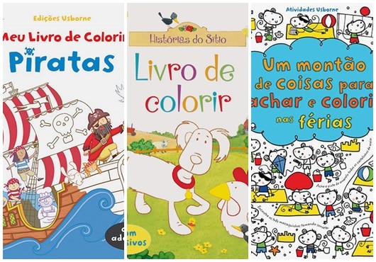 Livros para crianças colorirem 