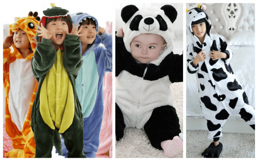 modelos lindos de pijamas de animais para crianças de todas as idades