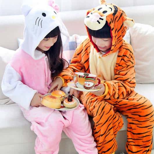 pijama de animais infantil 