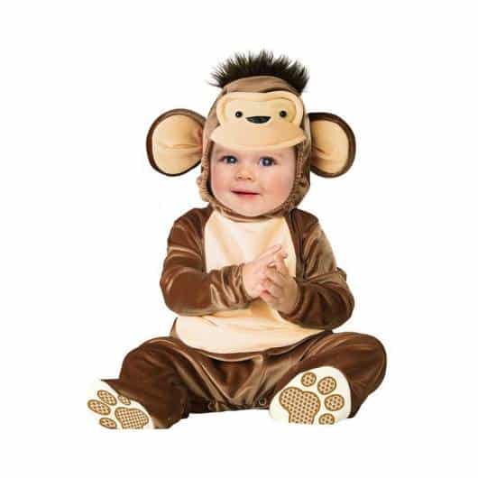 Pijaminha de bebê de macaco