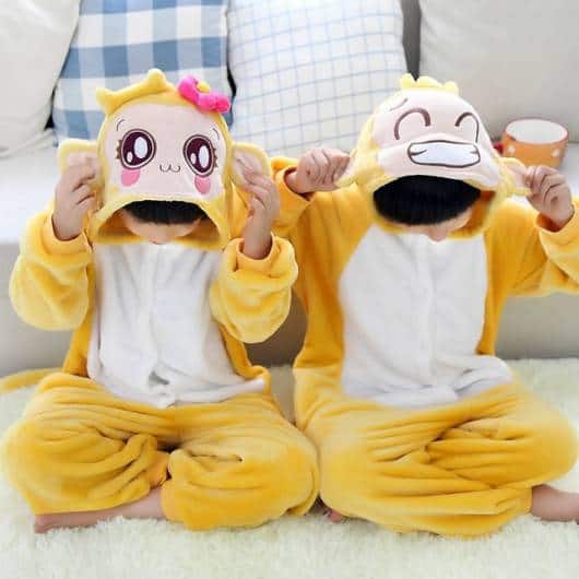 Pijama de macaco estiloso inspirado nos desenhos japoneses