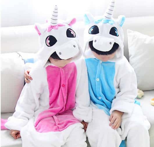 pijamas de unicórnio para meninos e meninas