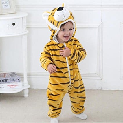 Pijama de tigre para bebês