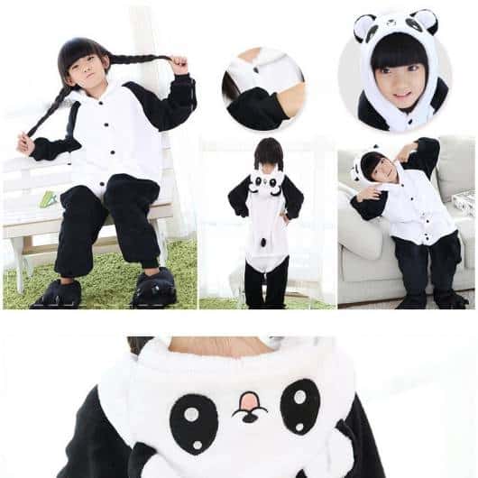 pijama de panda também é bem famoso