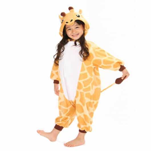 Pijama de girafa para meninas
