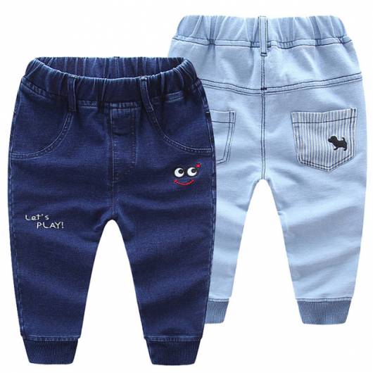 Modelos de calças jeans com elástico para bebês