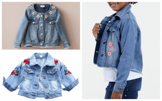 jaquetas femininas infantis com bordados fazem muito sucesso
