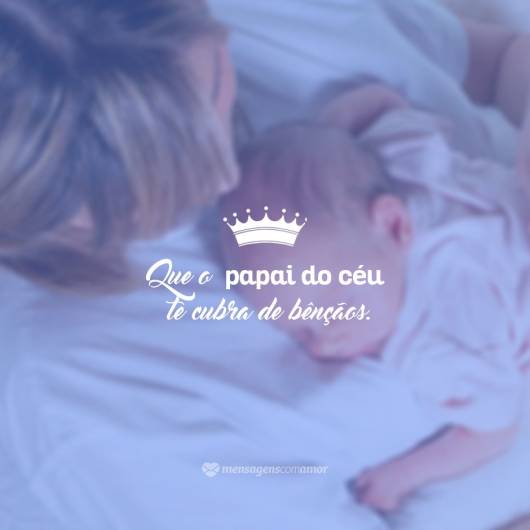 Dica de mensagem com imagem simples para bebês recém-nascidos