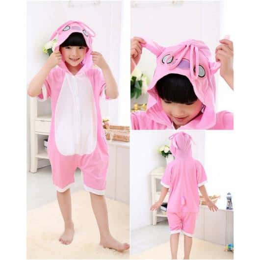 Macacão pijama rosa para usar no verão