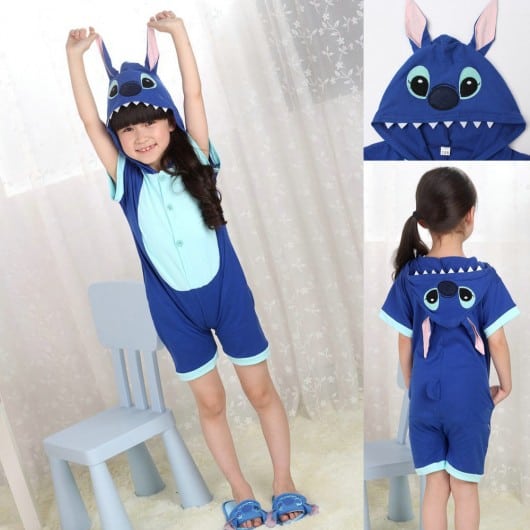 Pijama Stitch para o verão para meninos e meninas
