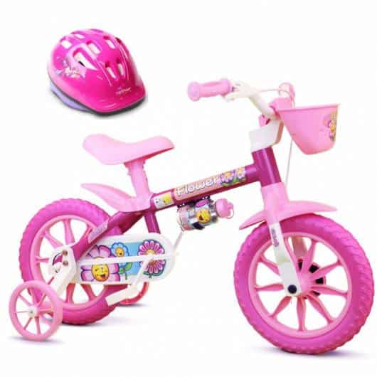Presente Dia das Crianças para menina bicicleta rosa