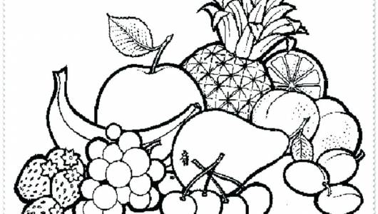 lindas desenhos de frutas para colorir