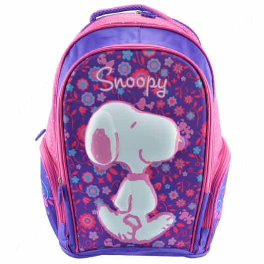 Mochila Snoopy 3D roxa
