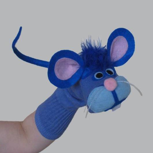 Fantoche de meia: Rato azul