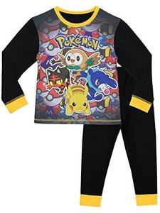 Pijama preto estampado do Pokemon