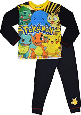 Pijama de Pokemon com os principais personagens