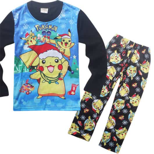 Veja que lindo esse pijama estampadinho para meninos pokemon