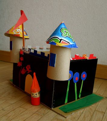 Brinquedo de sucata: castelo de papel