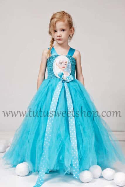 Vestido da frozen: vestido da Elsa com estampa