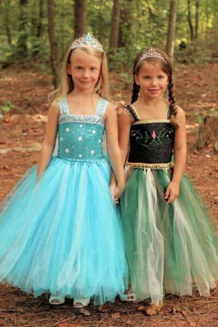 Vestido da frozen: vestidos Elsa e Anna para aniversário