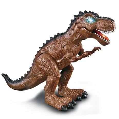 brinquedo de tiranossauro com luz