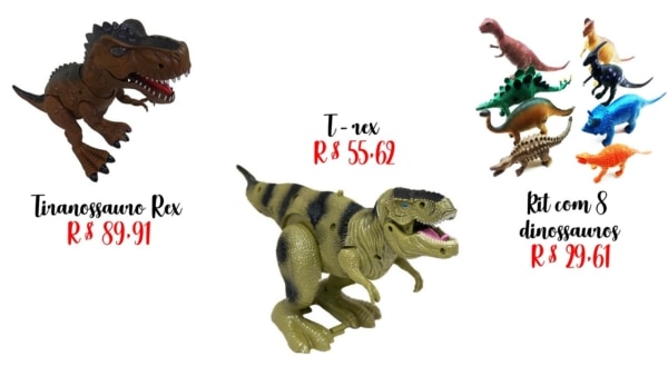 modelos de brinquedo de dinossauro