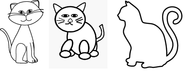 como desenhar gato simples
