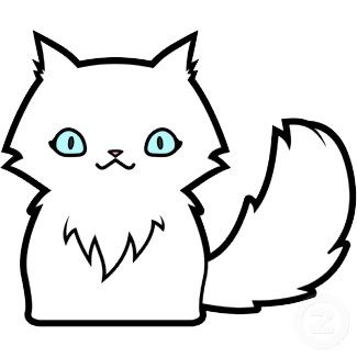 desenho de gato infantil