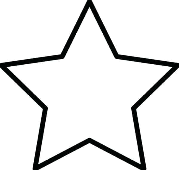 estrela simples para pintar