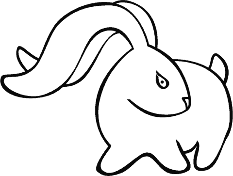 desenho coelho simples