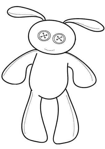 desenho de coelho simples