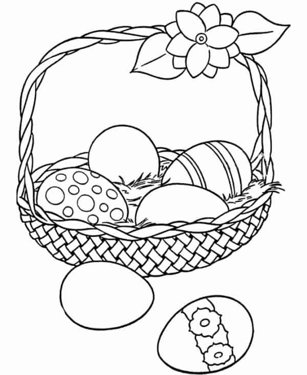 ovos de pascoa para colorir gratis