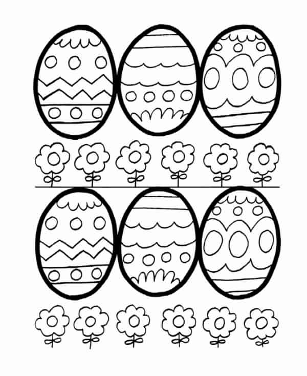 ovos de pascoa para colorir