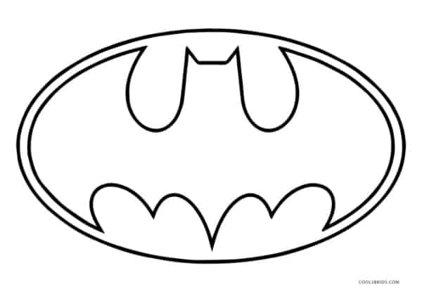 Batman para colorir simbolo
