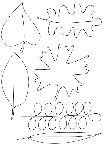 Folhas de árvores para colorir 10