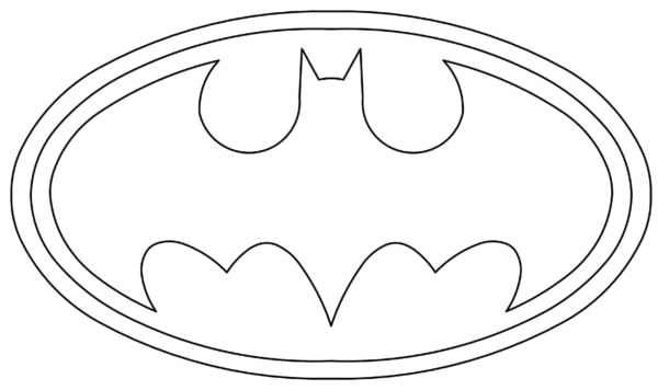 Logo do Batman para colorir