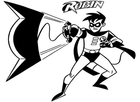 Robin para colorir