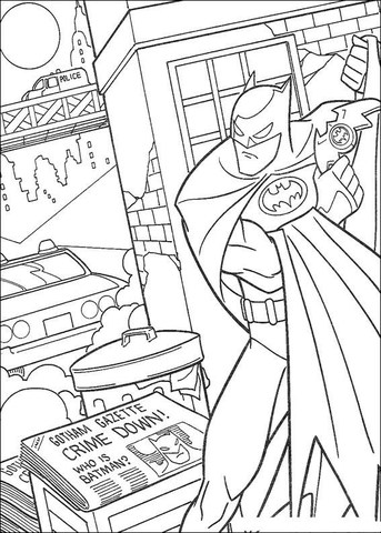 foto do Batman para colorir