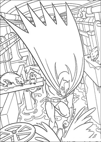 imagem para colorir do Batman