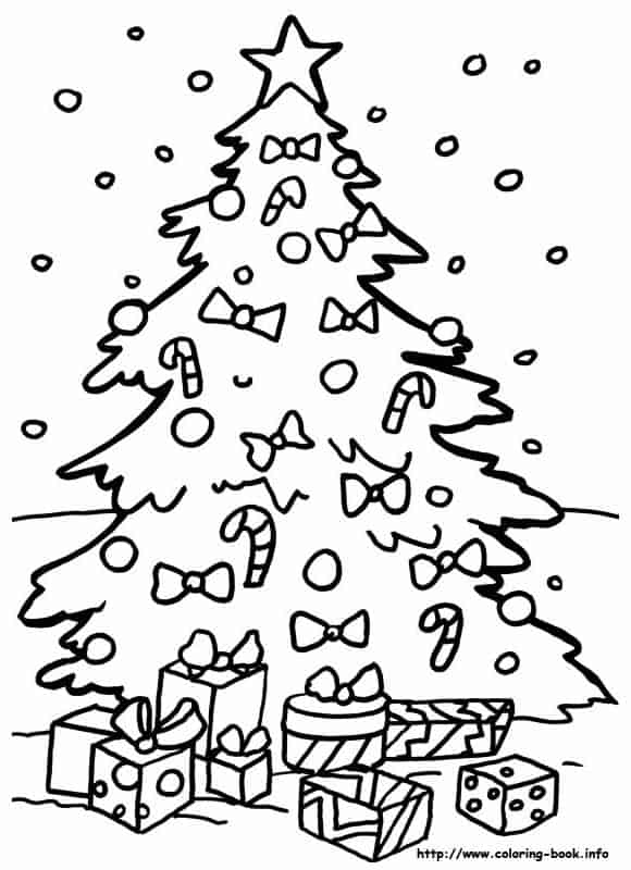 Mais um modelo de árvore de Natal, dessa vez com neve caindo
