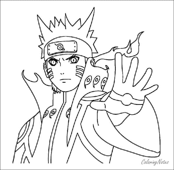 Naruto para colorir